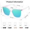 image:imageSOJOS Sunglasses for Women Men Vintage Style Shades SJ2157ClearBlue