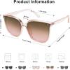 image:imageSOJOS Sunglasses for Women Men Vintage Style Shades SJ2157ClearBrown