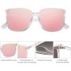 image:imageSOJOS Sunglasses for Women Men Vintage Style Shades SJ2157ClearPink