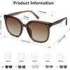 image:imageSOJOS Sunglasses for Women Men Vintage Style Shades SJ2157Transparent BrownGradient Brown