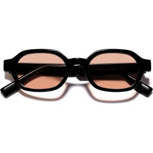 image:imageSOJOS Retro Polarized Hexagon Sunglasses for Women Men UV400 Trendy Rectangle 70s 80s 90s Shades SJ2389Pink