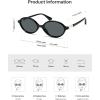 image:imageSOJOS Polarized Retro Oval Sunglasses for Women Chic Vintage 90s Y2K Sunnies UV400 Trendy Designer Sun Glasses SJ2703BlackGrey