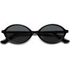 image:imageSOJOS Polarized Retro Oval Sunglasses for Women Chic Vintage 90s Y2K Sunnies UV400 Trendy Designer Sun Glasses SJ2703BlackGrey
