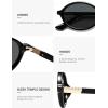 image:imageSOJOS Polarized Retro Oval Sunglasses for Women Chic Vintage 90s Y2K Sunnies UV400 Trendy Designer Sun Glasses SJ2703BlackGrey