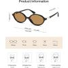 image:imageSOJOS Polarized Retro Oval Sunglasses for Women Chic Vintage 90s Y2K Sunnies UV400 Trendy Designer Sun Glasses SJ2703BlackLight Brown