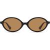image:imageSOJOS Polarized Retro Oval Sunglasses for Women Chic Vintage 90s Y2K Sunnies UV400 Trendy Designer Sun Glasses SJ2703BlackLight Brown