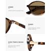 image:imageSOJOS Polarized Retro Oval Sunglasses for Women Chic Vintage 90s Y2K Sunnies UV400 Trendy Designer Sun Glasses SJ2703Brown TortoiseBrown