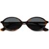 image:imageSOJOS Polarized Retro Oval Sunglasses for Women Chic Vintage 90s Y2K Sunnies UV400 Trendy Designer Sun Glasses SJ2703Brown TortoiseGrey