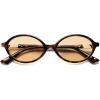 image:imageSOJOS Polarized Retro Oval Sunglasses for Women Chic Vintage 90s Y2K Sunnies UV400 Trendy Designer Sun Glasses SJ2703Brown TortoiseLight Brown
