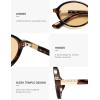 image:imageSOJOS Polarized Retro Oval Sunglasses for Women Chic Vintage 90s Y2K Sunnies UV400 Trendy Designer Sun Glasses SJ2703Brown TortoiseLight Brown