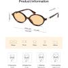 image:imageSOJOS Polarized Retro Oval Sunglasses for Women Chic Vintage 90s Y2K Sunnies UV400 Trendy Designer Sun Glasses SJ2703Brown TortoiseLight Brown
