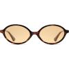 image:imageSOJOS Polarized Retro Oval Sunglasses for Women Chic Vintage 90s Y2K Sunnies UV400 Trendy Designer Sun Glasses SJ2703Brown TortoiseLight Brown