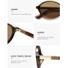 image:imageSOJOS Polarized Retro Oval Sunglasses for Women Chic Vintage 90s Y2K Sunnies UV400 Trendy Designer Sun Glasses SJ2703BrownBrown