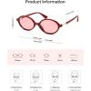 image:imageSOJOS Polarized Retro Oval Sunglasses for Women Chic Vintage 90s Y2K Sunnies UV400 Trendy Designer Sun Glasses SJ2703RedLight Red