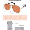 image:imageSOJOS Retro 70s Aviator Sunglasses for Women Men Trendy 2026 Oversized UV400 Metal Pilot Shades SJ1272GoldBrown