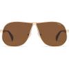 image:imageSOJOS Retro 70s Aviator Sunglasses for Women Men Trendy 2026 Oversized UV400 Metal Pilot Shades SJ1272GoldBrown