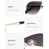 image:imageSOJOS Retro 70s Aviator Sunglasses for Women Men Trendy 2026 Oversized UV400 Metal Pilot Shades SJ1272GoldGradient Grey Purple