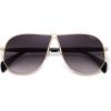 image:imageSOJOS Retro 70s Aviator Sunglasses for Women Men Trendy 2026 Oversized UV400 Metal Pilot Shades SJ1272GoldGradient Grey Purple