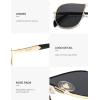 image:imageSOJOS Retro 70s Aviator Sunglasses for Women Men Trendy 2026 Oversized UV400 Metal Pilot Shades SJ1272GoldGrey
