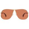 image:imageSOJOS Retro 70s Aviator Sunglasses for Women Men Trendy 2026 Oversized UV400 Metal Pilot Shades SJ1272GoldOrange