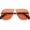 image:imageSOJOS Retro 70s Aviator Sunglasses for Women Men Trendy 2026 Oversized UV400 Metal Pilot Shades SJ1272GoldOrange