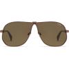 image:imageSOJOS Retro 70s Aviator Sunglasses for Women Men Trendy 2026 Oversized UV400 Metal Pilot Shades SJ1272Matte BrownBrown