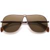 image:imageSOJOS Retro 70s Aviator Sunglasses for Women Men Trendy 2026 Oversized UV400 Metal Pilot Shades SJ1272Matte BrownBrown