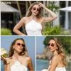 image:imageSOJOS Trendy Small Square Sunglasses Womens Retro Rimless Sun Glasses Vintage Narrow Shades SJ1280Gold  Grey Lens