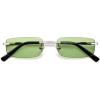 Silver / Green Lens