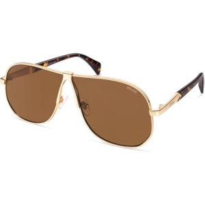 image:imageSOJOS Retro 70s Aviator Sunglasses for Women Men Trendy 2026 Oversized UV400 Metal Pilot Shades SJ1272GoldBrown