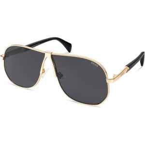 image:imageSOJOS Retro 70s Aviator Sunglasses for Women Men Trendy 2026 Oversized UV400 Metal Pilot Shades SJ1272GoldGrey
