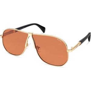 image:imageSOJOS Retro 70s Aviator Sunglasses for Women Men Trendy 2026 Oversized UV400 Metal Pilot Shades SJ1272GoldOrange