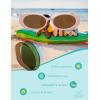 image:imageSOJOS Ocean Collection Retro Oval Polarized Sunglasses for Kids Girls Boys Recycled Plastic Frame Sunlight SPinkBrown