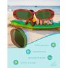 image:imageSOJOS Ocean Collection Retro Oval Polarized Sunglasses for Kids Girls Boys Recycled Plastic Frame Sunlight STortoiseGreen