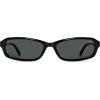image:imageSOJOS Ocean Collection Retro Rectangular Polarized Sunglasses for Women Men Narrow 90s Square Shades CarapaceBlackGrey
