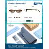 image:imageSOJOS Ocean Collection Retro Rectangular Polarized Sunglasses for Women Men Narrow 90s Square Shades CarapaceGreenBraun
