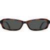 image:imageSOJOS Ocean Collection Retro Rectangular Polarized Sunglasses for Women Men Narrow 90s Square Shades CarapaceTortoiseGrey