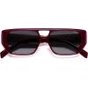 image:imageSOJOS Retro Flat Top Double Bridge Square Polarized Sunglasses for Women Men UV400 Designer Pilot Shades SJ2686Red FrameGrry Grading Lens