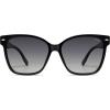image:imageSOJOS Trendy Square Oversized Polarized Sunglasses for Women Retro Womens Shade SJ2682Black Frame Grey Lens