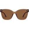 image:imageSOJOS Trendy Square Oversized Polarized Sunglasses for Women Retro Womens Shade SJ2682Brown Frame Brown Lens