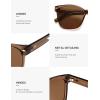 image:imageSOJOS Trendy Square Oversized Polarized Sunglasses for Women Retro Womens Shade SJ2682Brown Frame Brown Lens