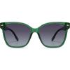 image:imageSOJOS Trendy Square Oversized Polarized Sunglasses for Women Retro Womens Shade SJ2682Green Frame Grey Grading Lens