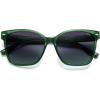 image:imageSOJOS Trendy Square Oversized Polarized Sunglasses for Women Retro Womens Shade SJ2682Green Frame Grey Grading Lens
