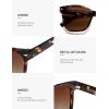 image:imageSOJOS Trendy Square Oversized Polarized Sunglasses for Women Retro Womens Shade SJ2682Tortoise Frame Brown Lens