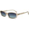 Beige/Blau