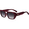 image:imageSOJOS Retro Flat Top Double Bridge Square Polarized Sunglasses for Women Men UV400 Designer Pilot Shades SJ2686Red FrameGrry Grading Lens