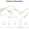 image:imageSOJOS Retro Oval Blue Light Blocking Glasses for WomenTrendy Blue Light Computer Glasses Metal Frame Eyewear SJ5434BShiny Gold