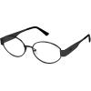image:imageSOJOS Retro Oval Blue Light Blocking Glasses for WomenTrendy Blue Light Computer Glasses Metal Frame Eyewear SJ5434BMatt Black