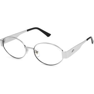 image:imageSOJOS Retro Oval Blue Light Blocking Glasses for WomenTrendy Blue Light Computer Glasses Metal Frame Eyewear SJ5434BShiny Silver