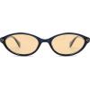 image:imageSOJOS Ocean Collection Retro Oval Polarized Sunglasses for Women Men Lightweight Narrow Shades StellarBlueBrown